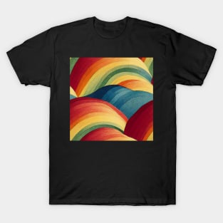 Rainbows Everywhere! Colorful abstract pattern #7 T-Shirt